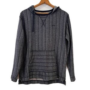 Reef Baja Surf Hoodie Pullover Blue Medium Baja Jacket Stripes